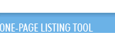 One Page Listing Tool