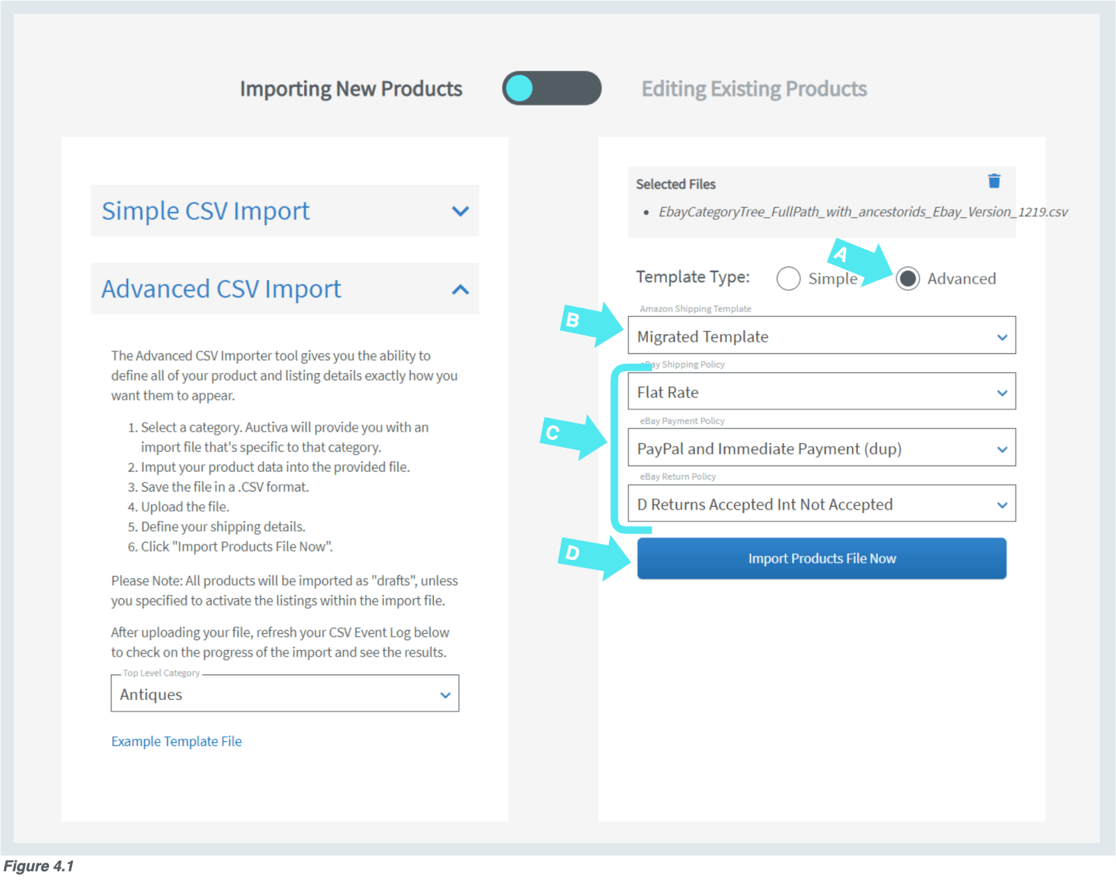 How to transfer designs from advanced template to basic template