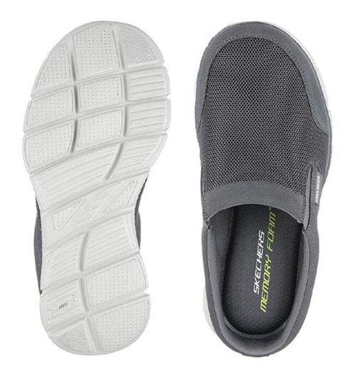 SKECHERS Men's Memory Foam Slip On Open Back Sneakers Shoes in 3 Colors ...